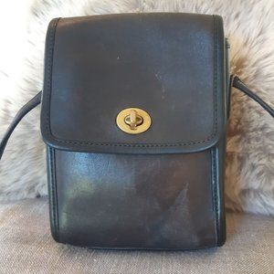 Black Leather Crossbody Purse